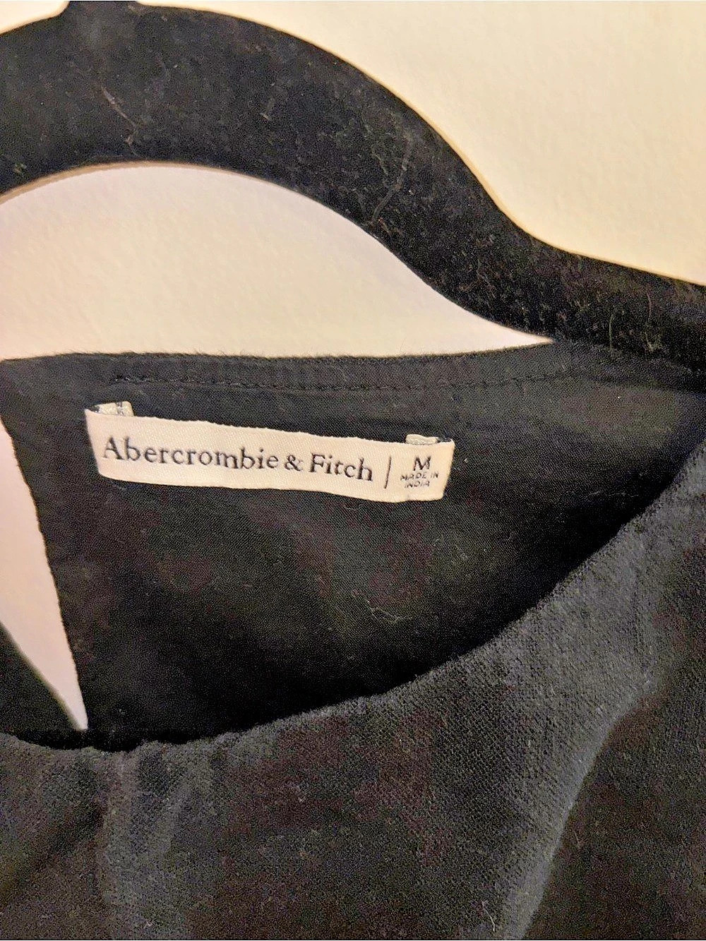 Abercrombie & Fitch Black Linen Tank Size Medium - Picture 3 of 3
